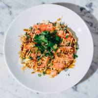 Okonomiyaki, a type of Japanese savory pancake 'Okonomiyaki' tops list of confusing menu terms
