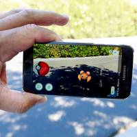 The augmented reality mobile game \"Pokemon Go\" by Nintendo is shown on a smartphone screen in this photo illustration taken in Palm Springs, California, Monday. | REUTERS
