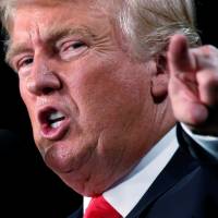 Republican U.S. presidential nominee Donald Trump speaks at a campaign event in Winston-Salem, North Carolina, on Monday. | REUTERS