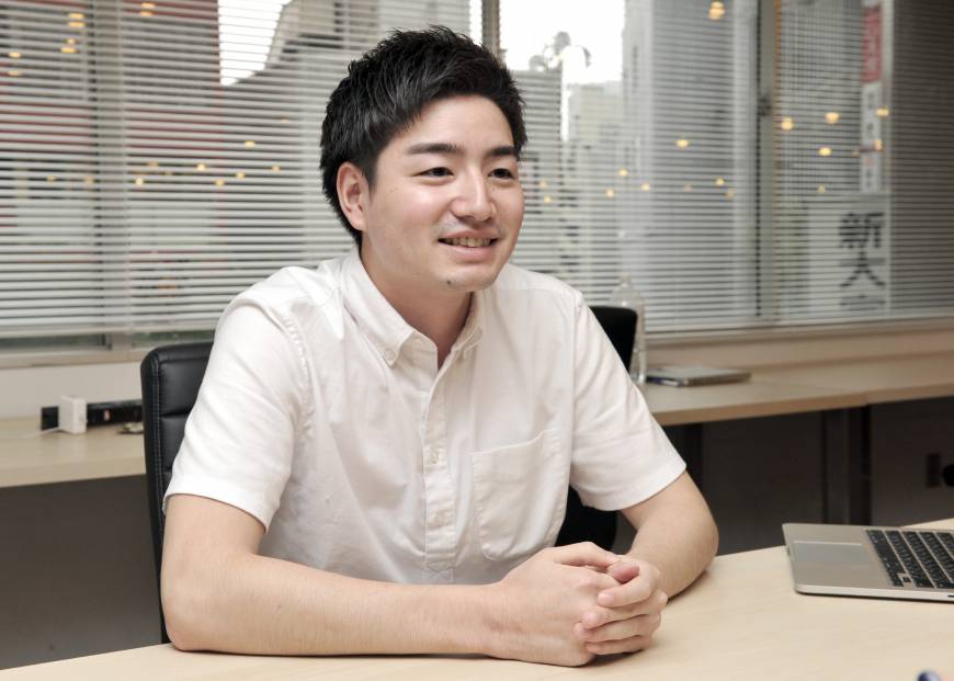 ST Booking founder Shota Morikawa is interviewed at his office in Tokyo's Shibuya Ward on June 21.