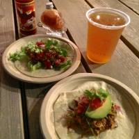 Summer is here: Tacos and beer on a Tokyo terrace. | ROBBIE SWINNERTON