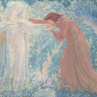 Jean Delville\'s \"Dante Drinking Water from the Lethe\" (1919) | HIMEJI CITY MUSEUM OF ART