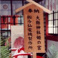 A vagina-shaped symbol made of pink rice cake is attached to the front of a mikoshi for the Himenomiya Honen Matsuri in Inuyama, Aichi Prefecture. | JOHN DOUGILL / GREEN SHINTO