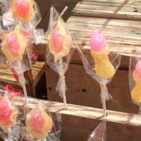 Penis- and vagina-shaped candy is sold at the Kanamara Festival in Kawasaki. | STEALTH3327, VIA WIKIPEDIA COMMONS