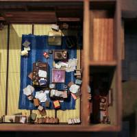 A small model of novelist Ryunosuke Akutagawa’s home in Tabata | KIT NAGAMURA