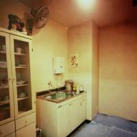 Old school: Two of Kyoichi Tsuzuki\'s imekura (image club) room photographs at Atsuko Barouh Arts Drink Talk Gallery. | INSTALLATION PHOTO BY JOHN TRAN