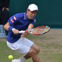 Injuries have forced Kei Nishikori out of Wimbledon early the past two years and continue to be a problem for the Shimane native. | AFP-JIJI