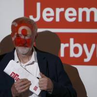 Jeremy Corbyn, leader of Britain\'s opposition Labour Party, attends the Labour Digital Democracy Manifesto launch in London on Tuesday. | REUTERS