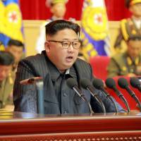 North Korean leader Kim Jong Un attends a meeting of Korean People’s Army officials in this undated photo released Thursday. Despite sanctions, North Korean prices hold steady as Kim leaves markets alone