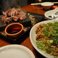 Cheap chops: Meat is the main draw at Nikusakaba Buzz. | J.J. O\'DONOGHUE