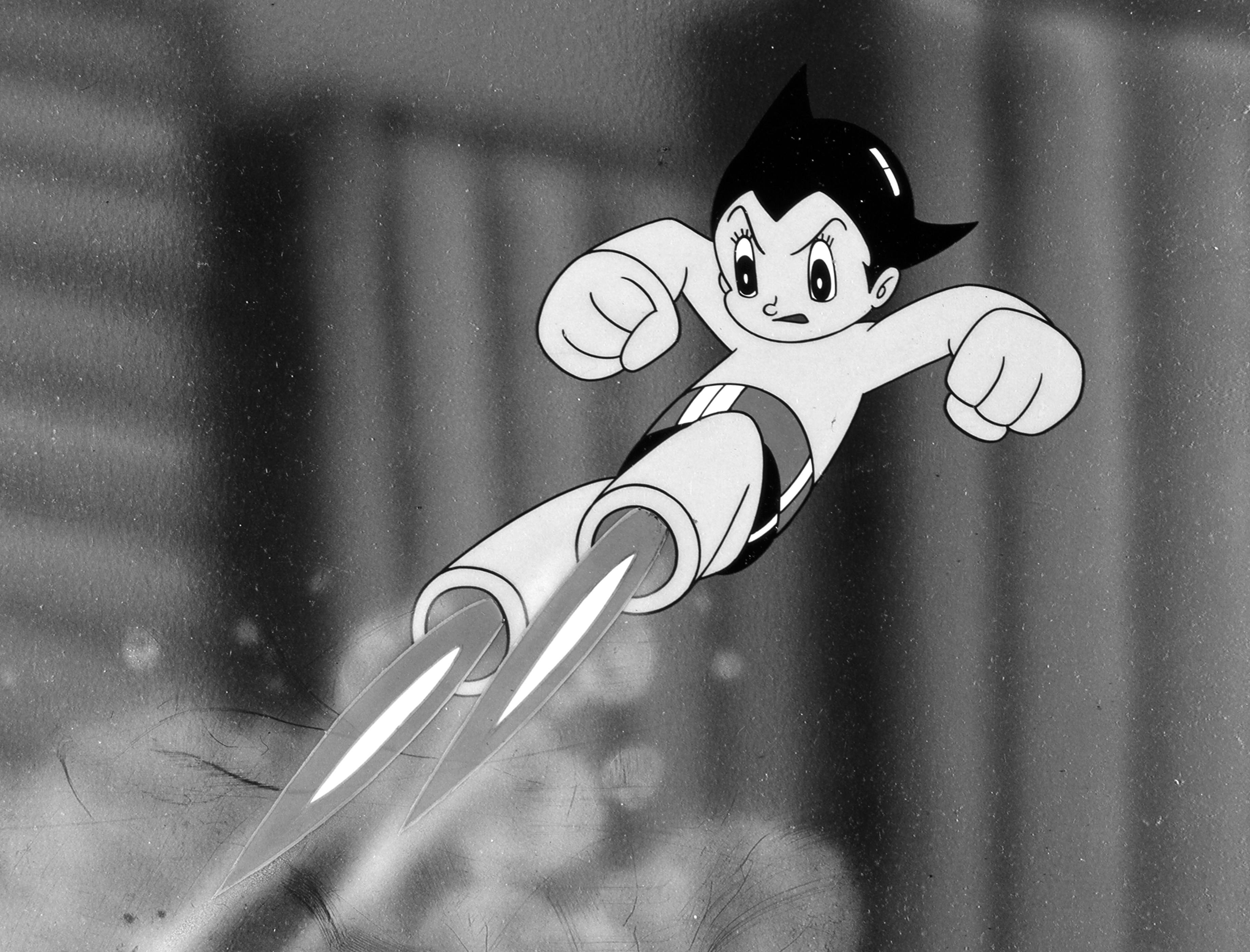 Still from 'Astro Boy' animation in 1963, fulfilment of Tezuka's dream | KYODO