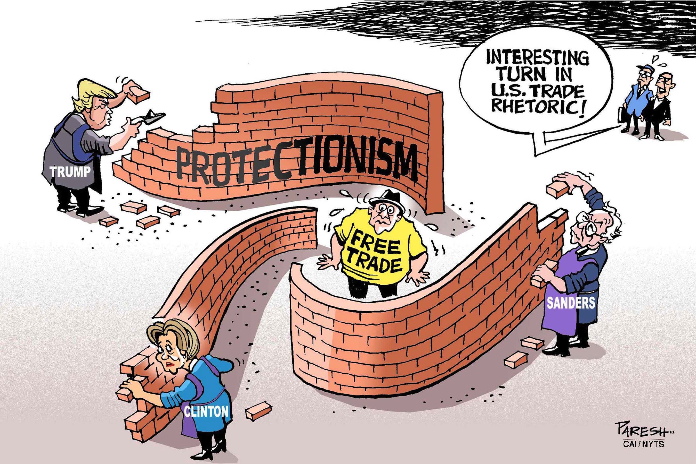 Free Trade Political Cartoon 2024 Laney Mirella