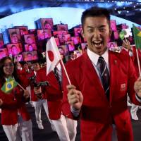 Japanese athletes march during the opening ceremony of the Rio Olympic Games on Friday. Rio Olympics open with ceremony focused on environment