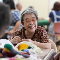 The changes go far deeper than higher social welfare costs and a shortage of working-age people. Signs of graying Japan: pensioners in the gym and a shortage of denture experts
