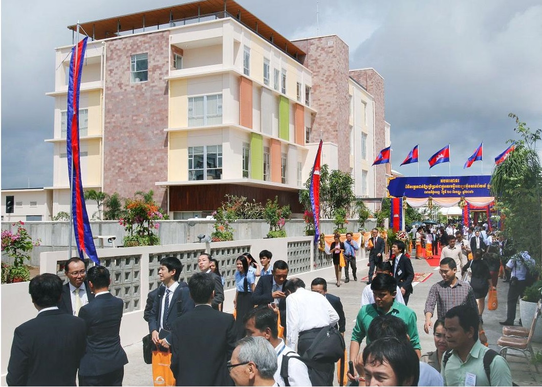 Sunrise Japan Hospital, seen Tuesday, is the first Japanese private hospital to open in Phnom Penh. | KYODO
