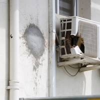 A rocket struck the office of a U.N. peacekeeping commander in Juba in July. The damage has since been repaired, as seen in this photo dated Aug. 25. | KYODO