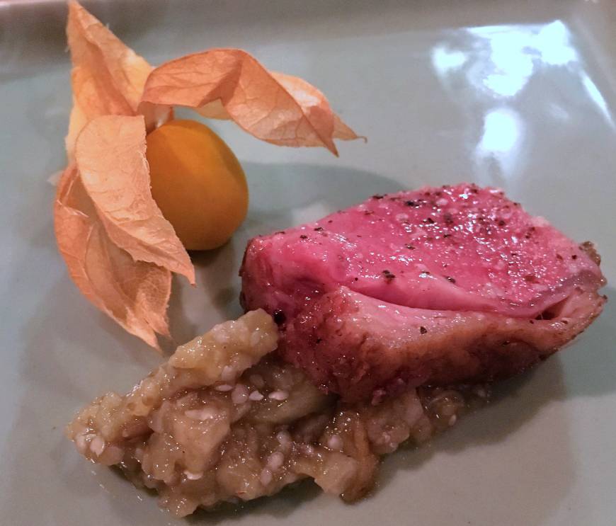 Meating at Anis Lamb shank: The monthly 'Meating at Anis' dinners feature half a dozen courses of poultry and meat. | ROBBIE SWINNERTON