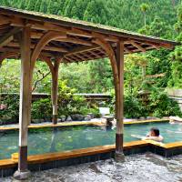 Soaking up the nature: Relaxing in the Kurama Onsen is a great way to end a day of hiking. JASON JENKINS | JASON JENKINS
