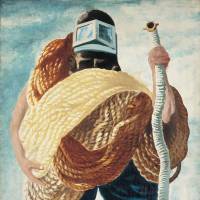 Jiro Yoshihara\'s \"Man Wrapped in Rope\" (ca. 1931-1933) | COURTESY OF OSAKA CITY MUSEUM OF MODERN ART