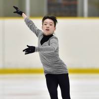 Rika Kihira, a 14-year-old from Nishinomiya, Hyogo Prefecture, just missed winning the title in her Junior Grand Prix debut in Ostrava, Czech Republic, on Saturday. | JAKE ROTH-USA TODAY SPORTS