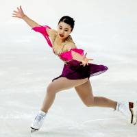 Yuna Shiraiwa, seen here skating at last week\'s Junior Grand Prix in Saransk, Russia, is just one of the young talents that Japan\'s system of early instruction has helped produce in recent years. KYODO | JACK GALLAGHER