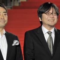 Japanese anime director Mamoru Hosoda (right) | YOSHIAKI MIURA