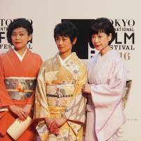 Director Madoka Kumagai and actresses Miho Tsumiki and Reiko Tajima, representing Skip City International D-Cinema Festival 2016 | MARK THOMPSON