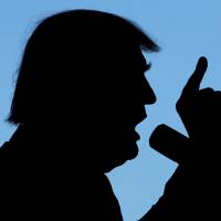 Republican presidential nominee Donald Trump holds a campaign rally in Grand Junction, Colorado, Tuesday. | REUTERS