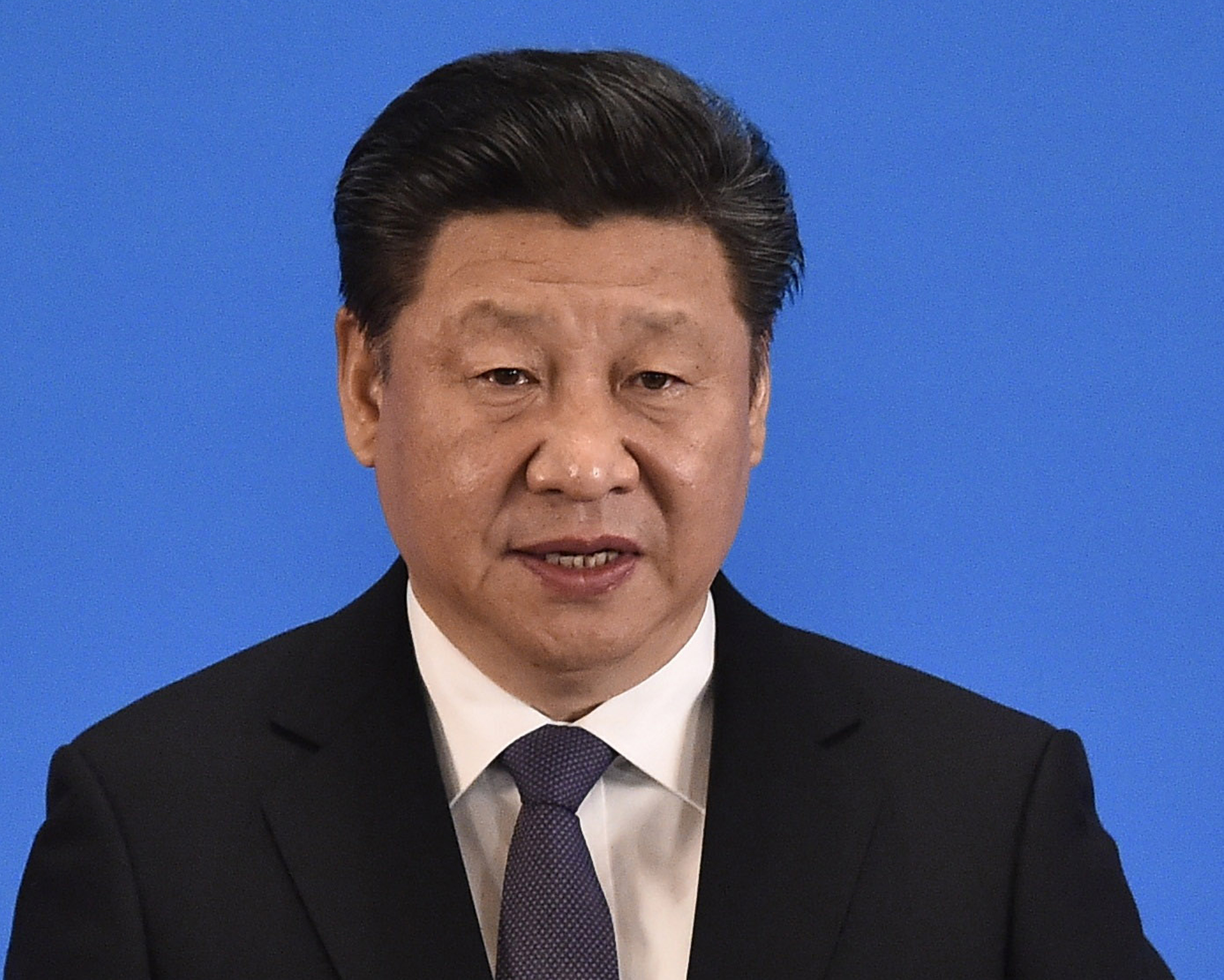 Chinese President Xi Jinping delivers a speech at the opening ceremony of the fifth regular foreign ministers' meeting of the Conference on Interaction and Confidence Building Measures in Asia in Beijing in April. China's Communist Party has elevated Xi to the position of 'core' of the leadership, the official Xinhua News Agency said late Thursday. | AP