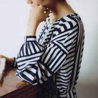 “Ladder” textile design shirt by Mina Perhonen Mina Perhonen: a natural-born style