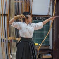 The 120-year-old Urakami Dojo in Tokyo\'s Denenchofu district is overseen by Kaori Urakami.  Urakami, dispensing advice and demonstrating her own skills when required, has created an atmosphere that is disciplined but congenial. | STEPHEN MANSFIELD