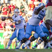North Carolina quarterback Mitch Trubisky, seen passing against Florida State on Saturday, competes at a level of football that has become quite predictable offensively and lacks the innovative formations of past decades. | AP
