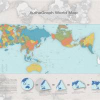 Narukawa Laboratory, Keio University Graduate School of Media and Governance and AuthaGraph Co.\'s World Map Projection (AuthaGraph Wold Map) won the Good Design Grand Award 2016 on Friday. The map rethinks cartography to create an illustration of Earth that, unlike most world maps, is proportionally correct. COURTESY OF AUTHAGRAPH CO. | KYODO