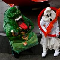 Who you gonna call? — from the  Kawasaki Halloween Parade, Oct. 30.  | REUTERS