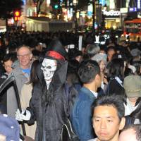Death waits for no man — from the  Halloween celebrations in Shibuya, Oct. 30.  | YOSHIAKI MIURA 