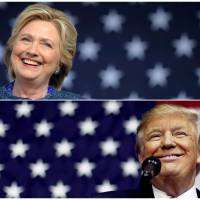 U.S. presidential nominees Hillary Clinton and Donald Trump speak at campaign rallies in late October.  | REUTERS