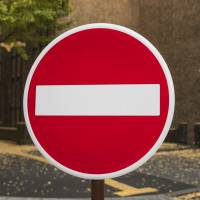 A stop sign at Tokyo University. The AI program dubbed Todai Robot had steadily improved its academic performance, but the research team found a limit in its ability to understand various exam questions. | ISTOCK