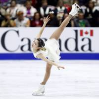 Satoko Miyahara under-rotated three jumps during her free skate and may need to rethink her approach. | AP