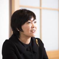 Akie Abe speaks during an interview at her organic restaurant Uzu in Tokyo on Nov. 29. | BLOOMBERG