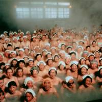 Bathers sit in a bath at Sukayu Onsen, Aomori Prefecture. | COURTESY OF SUKAYU ONSEN