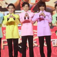 J-pop ambassadors: The members of SMAP are (from left) Shingo Katori, Tsuyoshi Kusanagi, Goro Inagaki, Takuya Kimura and Masahiro Nakai. In January 2012 the group went to China to take part in the Shanghai Dragon TV Spring Festival gala. Love 'em or hate 'em, the end of SMAP marks the end of an era