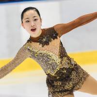 Moa Iwano, who placed 15th at the recent Japan Junior Championships in Sapporo, competes to \"Kiss of the Vampires\" in her free skate. | LUCIER HO