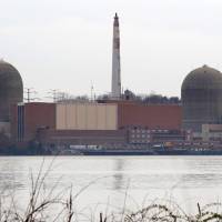 The Indian Point nuclear power plant in Buchanan, New York, is seen from across the Hudson River in 2010. | REUTERS