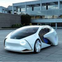 This Toyota Motor Corp. concept car, dubbed Concept-i, was unveiled on Wednesday. | TOYOTA / VIA KYODO