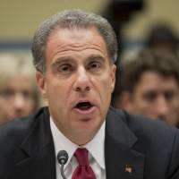 Justice Department’s Inspector General Michael Horowitz testifies in 2012 on Capitol Hill in Washington. Horowitz says he will launch an investigation into the Justice Department and FBI’s actions in the months leading up to the 2016 election, including whether department policies were followed by FBI Director James Comey. Inspector general to probe Comey, Justice Department actions over Clinton email handling