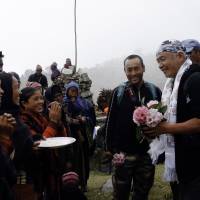 Many thanks: Bon Ishikawa spent 18 months in total filming in the rural areas of Nepal in the aftermath of the April 2015 earthquake. | BON ISHIKAWA