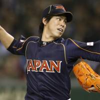 Pitcher Kenta Maeda won two games for Japan during the 2013 edition of the World Baseball Classic. | KYODO