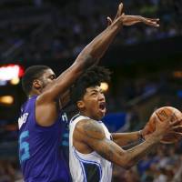 Orlando Magic guard Elfrid Payton, seen in action against the Charlotte Hornets in December, is averaging 11.4 points and 5.8 assists. Magic try to compete without franchise centers of past