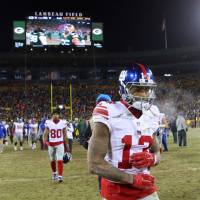 Giants wide receiver Odell Beckham is seen after the team\'s playoff loss earlier this month in a wild-card game against the Packers at Lambeau Field. | USA TODAY / VIA REUTERS