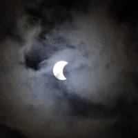 The moon passes in front of the sun, creating a solar eclipse visible in the Southern Hemisphere, seen from from Sao Paulo Sunday. South America, Africa stargazers treated to 'ring of fire' annular eclipse